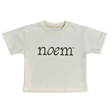 Boxy Drop Shoulder Tee - Cream