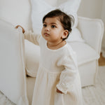 NOEM Muslin Full Sleeve Dress - Cream