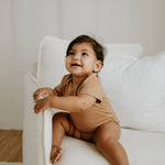 NOEM Short Sleeve Onesie - Brown