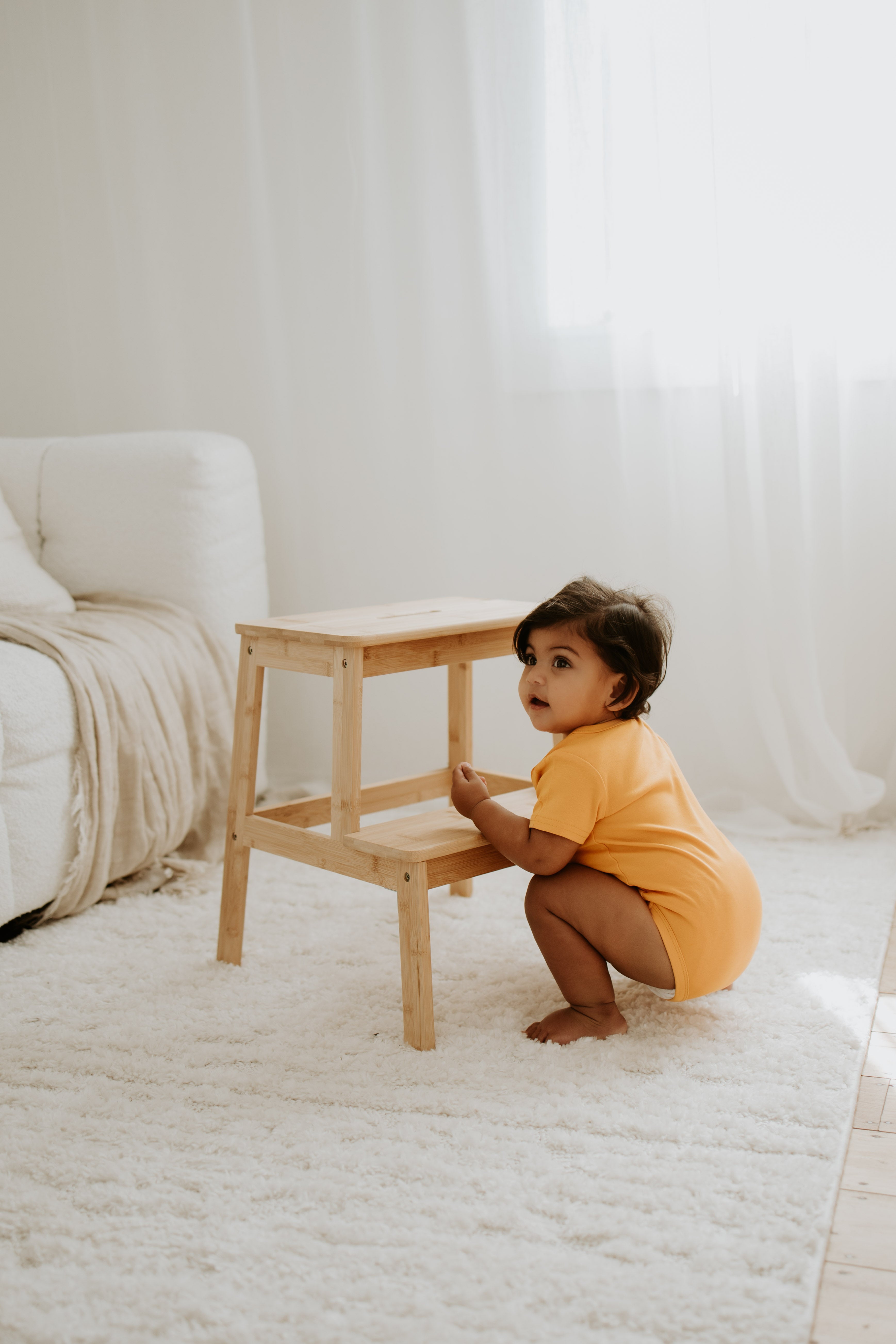 NOEM Short Sleeve Onesie - Mango