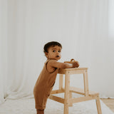 NOEM Sleeveless Overalls - Brown
