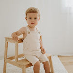NOEM Sleeveless Overalls - Cream