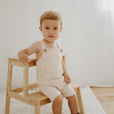 NOEM Sleeveless Overalls - Cream
