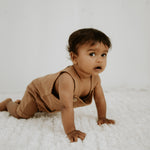 NOEM Sleeveless Overalls - Brown