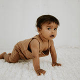 NOEM Sleeveless Overalls - Brown