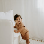 NOEM Short Sleeve Onesie - Brown
