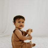 NOEM Sleeveless Overalls - Brown