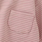 NOEM Striped Bubble Romper - Salmon