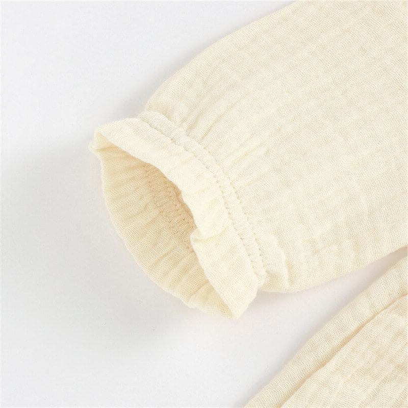 NOEM Muslin Full Sleeve Dress - Cream