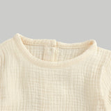 NOEM Muslin Full Sleeve Dress - Cream