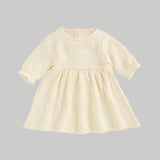 NOEM Muslin Full Sleeve Dress - Cream