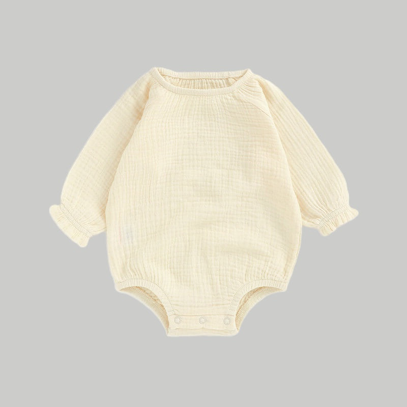 NOEMMuslin Full Sleeve Romper - Cream