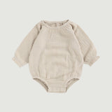 NOEM Muslin Full Sleeve Romper - Stone