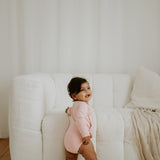 Long Sleeve Kimono - Blush