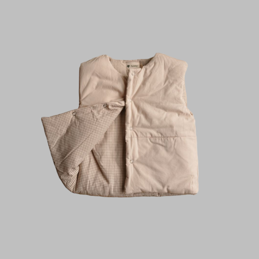 Puffer Vest Beige – Noem