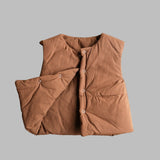 Puffer Vest - Brown