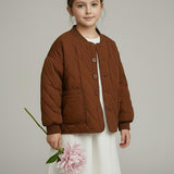 Quilted Jacket - Dark Brown