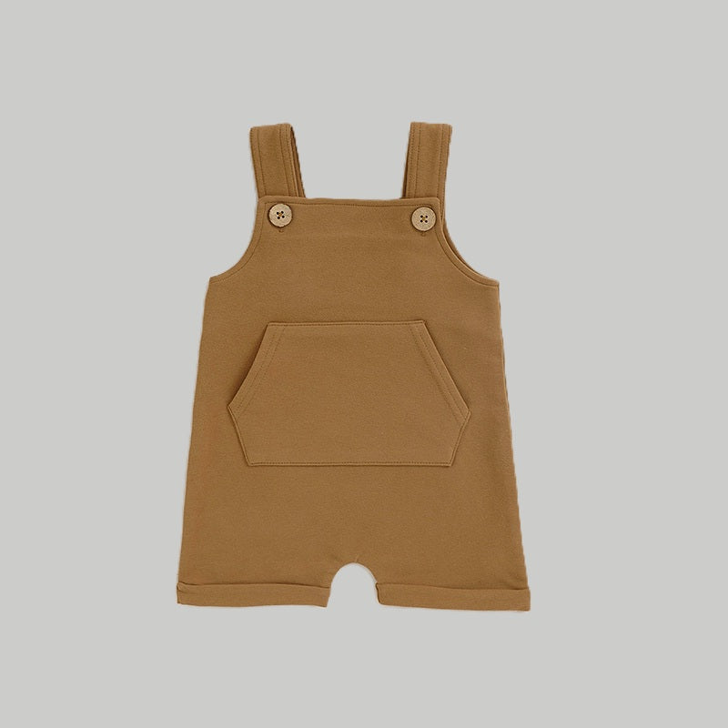 NOEM Sleeveless Overalls - Brown