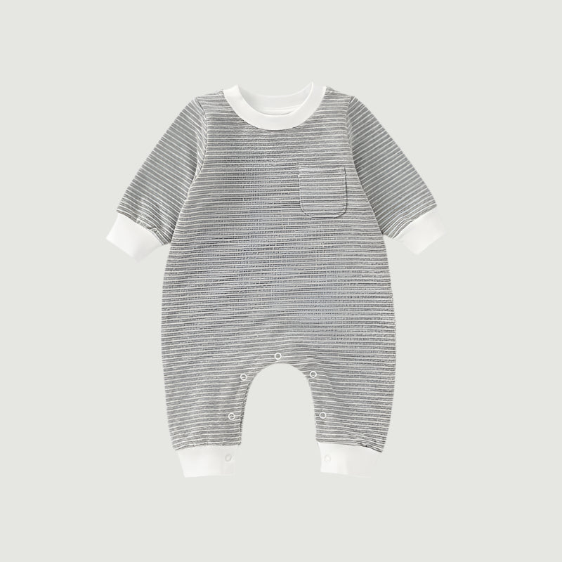NOEM Striped Coveralls - Light Grey
