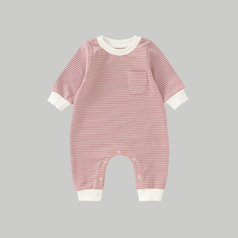 NOEM Striped Coveralls - Salmon