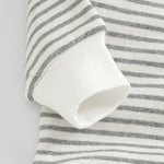 NOEM Striped Romper - Light Grey 3
