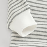 NOEM Striped Romper - Light Grey 3