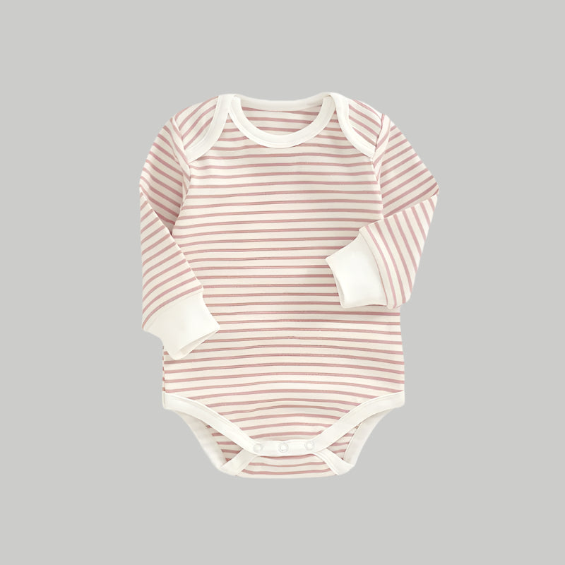 NOEM Striped Romper - Peach