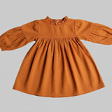 Balloon Sleeve Dress - Mustard