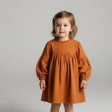 Balloon Sleeve Dress - Mustard